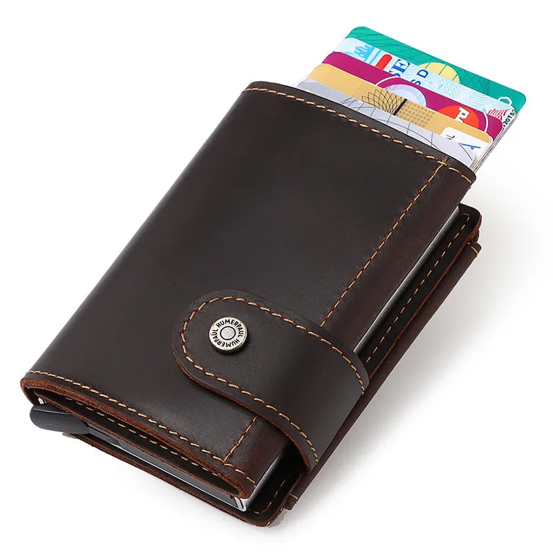Carteira Slim Couro Legítimo RFID