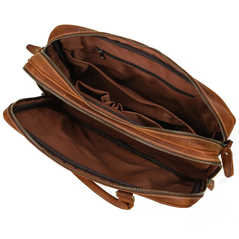 Pasta Executiva em Couro Legítimo Rustic Lester 14pol