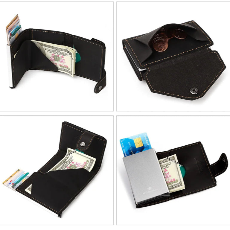 Carteira Slim Couro Legítimo RFID