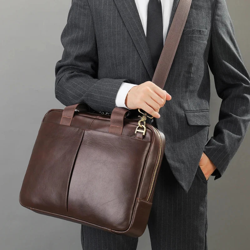 Pasta Executiva Well de Couro Legítimo Lester Notebook 15 pol - Lester