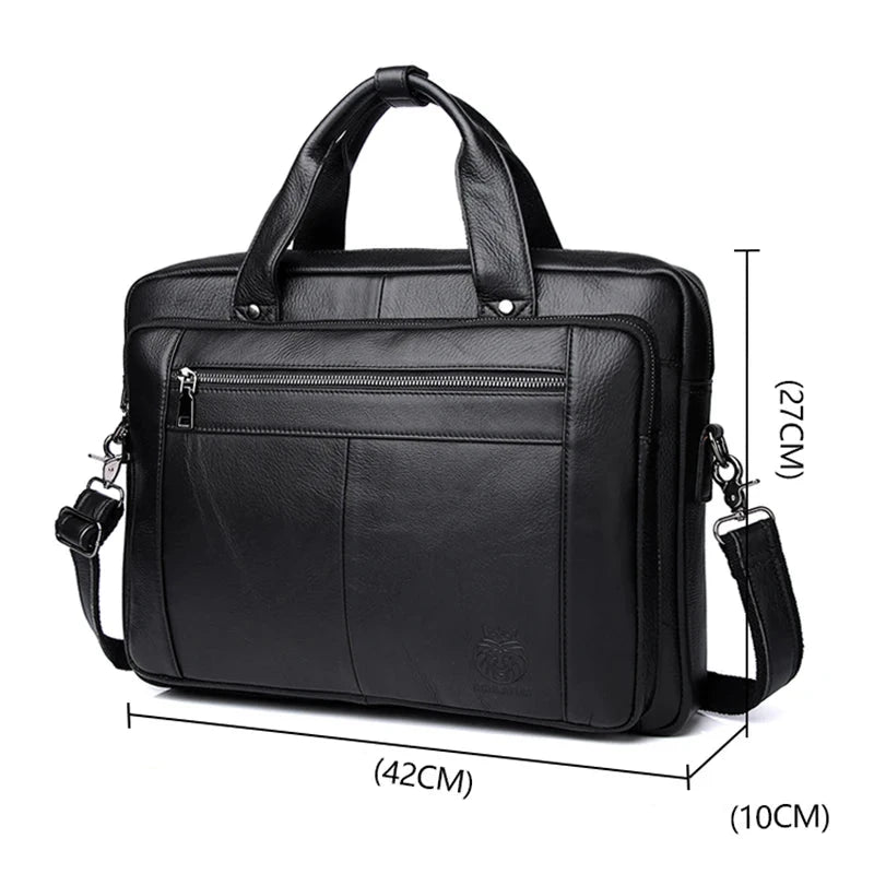 Pasta Executiva Lester de Couro Full para Notebook 16" pol