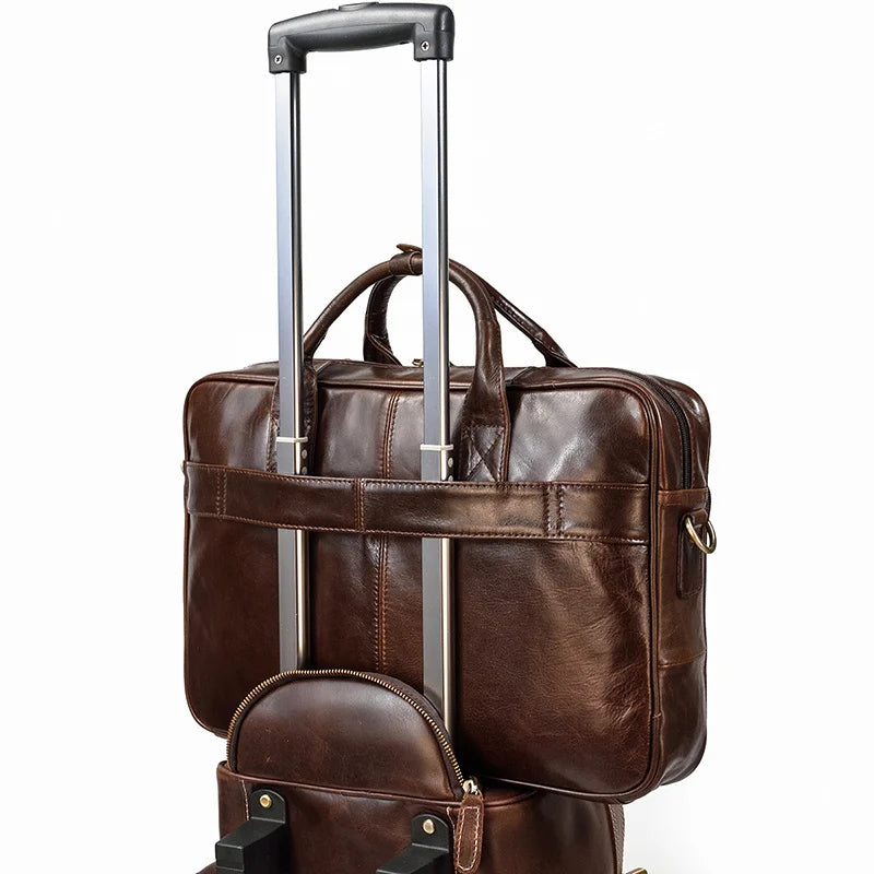 Pasta Maleta Lester em Couro Legítimo 15.6"pol. (Ref.975)