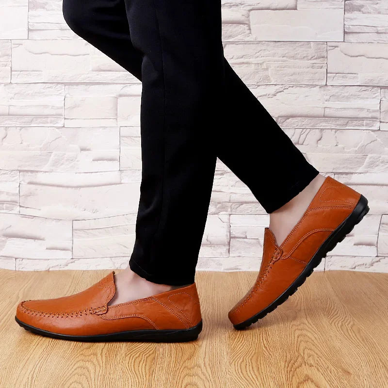 Mocassim Masculino de Couro Lester Primo