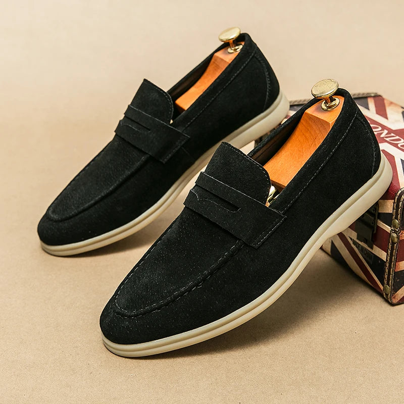 Mocassim Loafer Camurça - Egon Lester