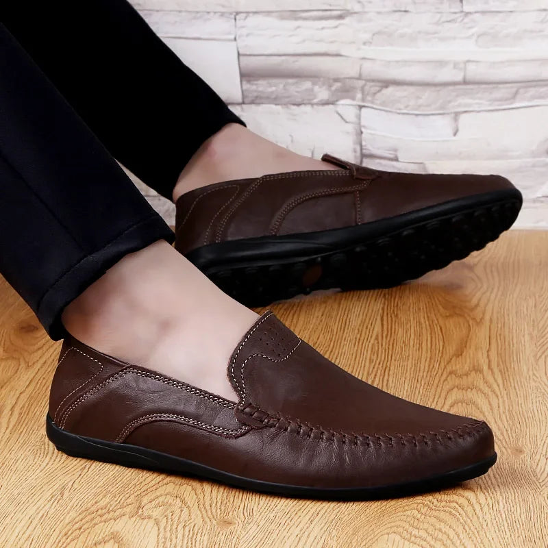 Mocassim Masculino de Couro Lester Primo