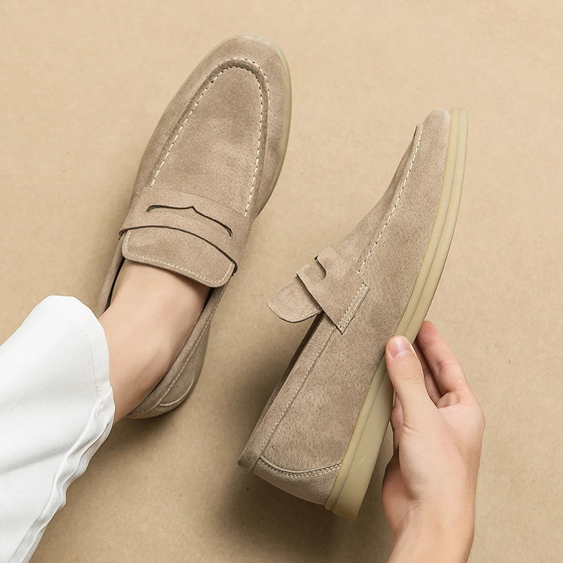 Mocassim Loafer Camurça - Egon Lester