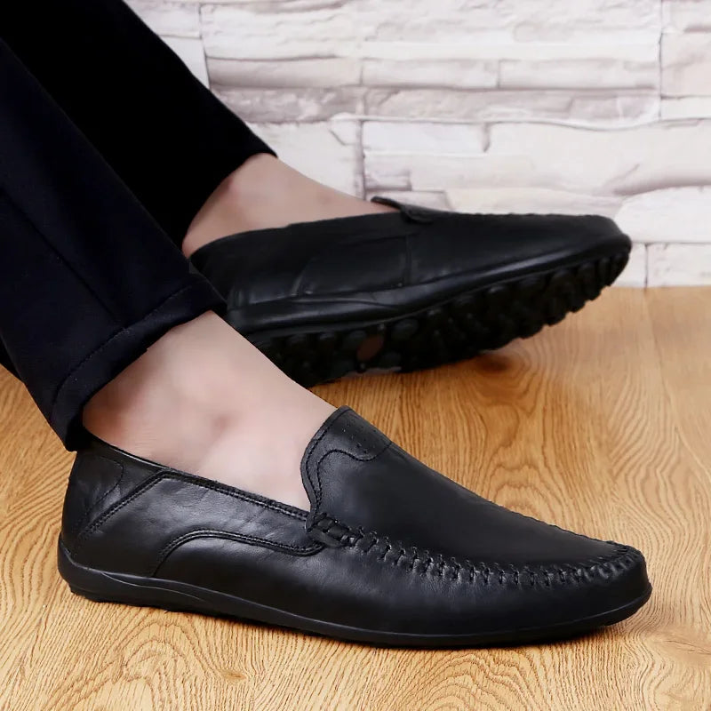 Mocassim Masculino de Couro Lester Primo