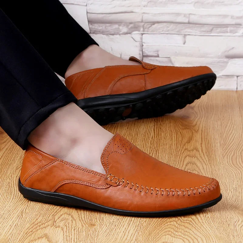 Mocassim Masculino de Couro Lester Primo