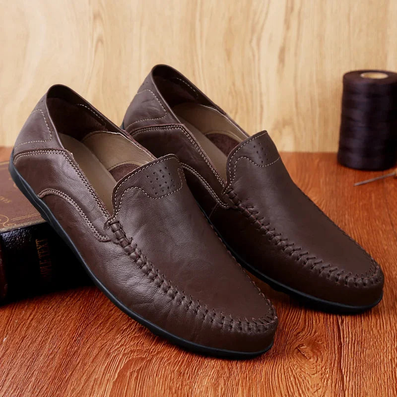 Mocassim Masculino de Couro Lester Primo