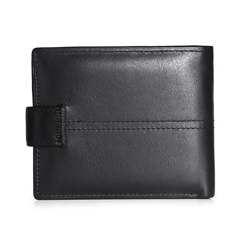 Carteira Masculina Couro Clássica Botão Séries 1 Lester