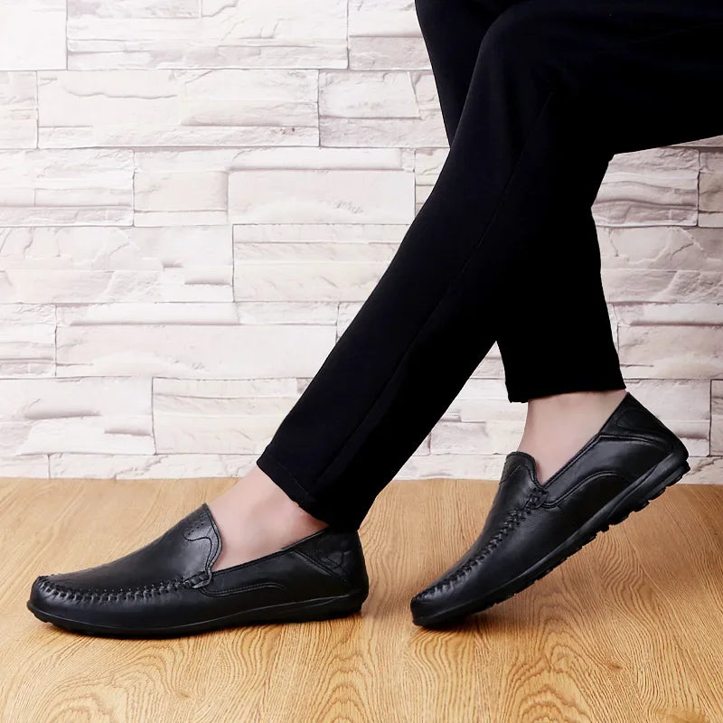 Mocassim Masculino de Couro Lester Primo