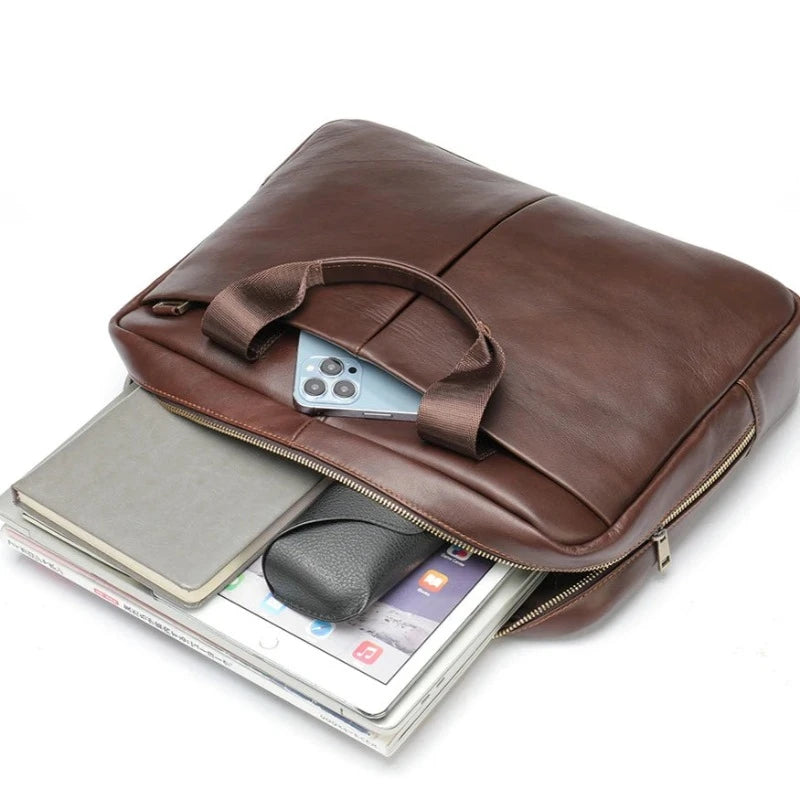 Pasta Executiva Well de Couro Legítimo Lester Notebook 15 pol - Lester