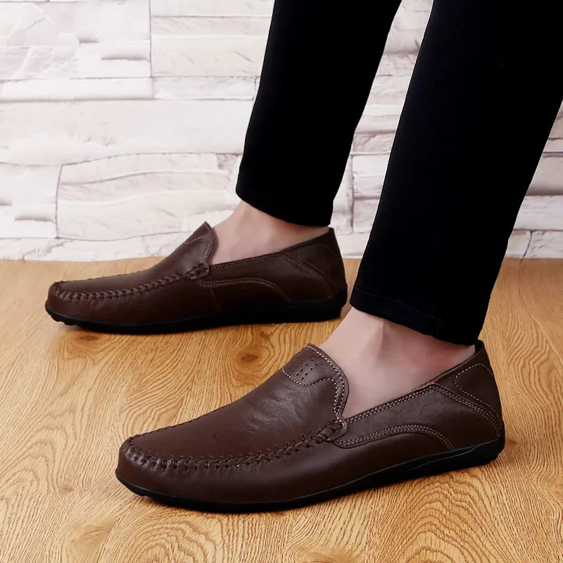Mocassim Masculino de Couro Lester Primo