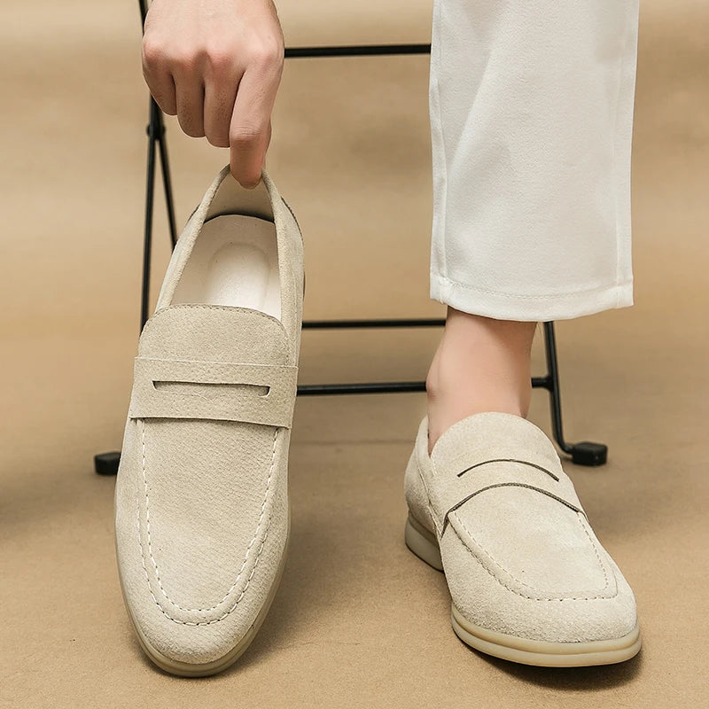 Mocassim Loafer Camurça - Egon Lester