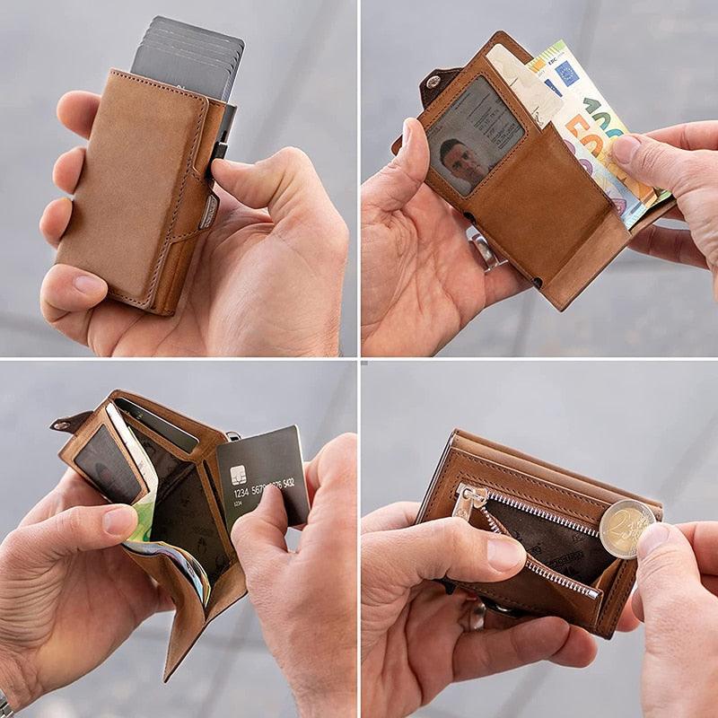 Carteira de Couro com Proteção RFID - Lester