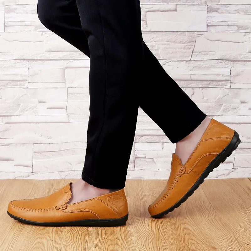 Mocassim Masculino de Couro Lester Primo