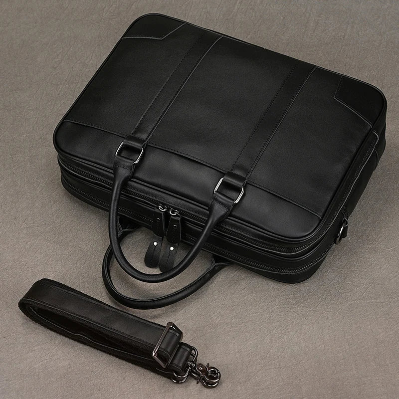 Pasta Executiva em Couro Legítimo Rustic Lester 14pol