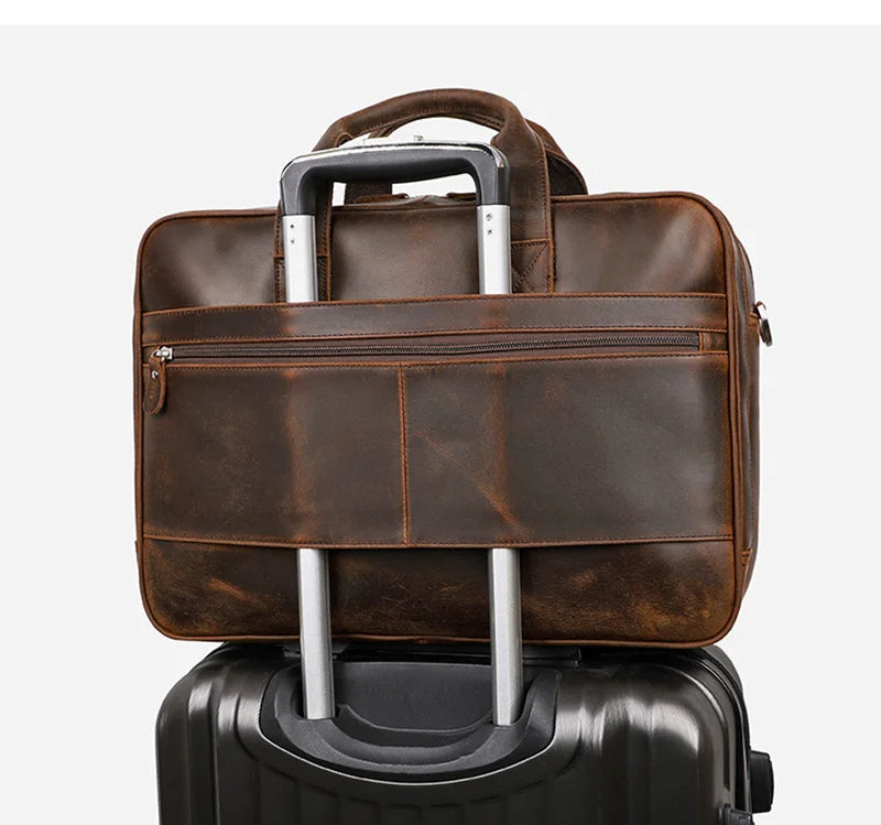 Pasta Maleta Lester de Negócios em Couro Rustic Ref.097