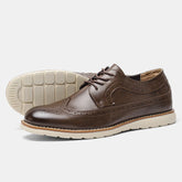 Sapato Social Lester Brogue Coffee - Lester